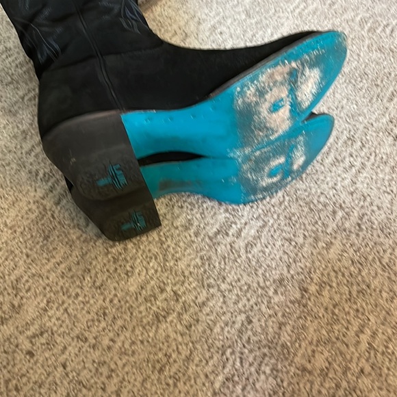 Lane fire away black suede boots size 11 - Picture 4 of 9